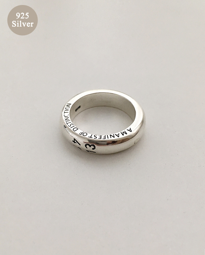 [925 Silve] Engraved ring