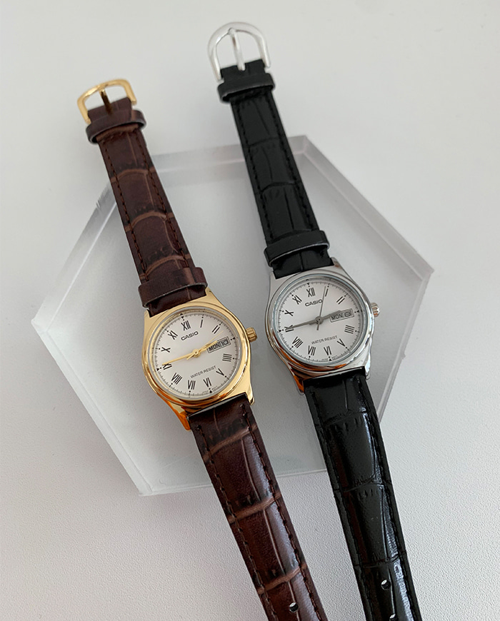 [CASIO] Wani leather watch