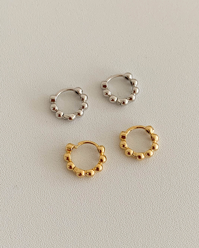 [SALE]Mini Dot Ring Earrings E 164