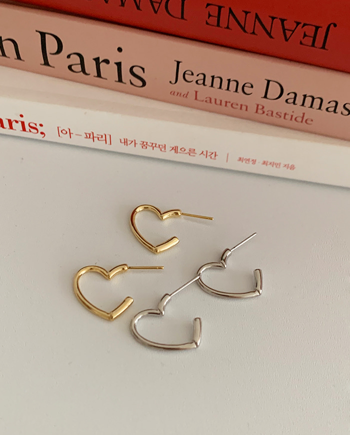[SALE] Heart ring earrings E 174