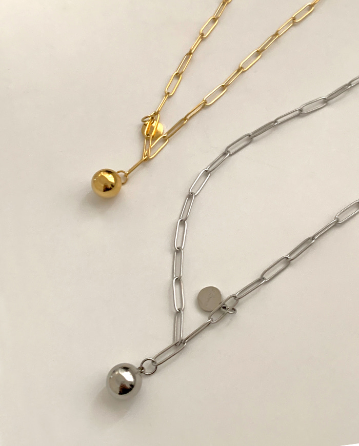 [써지컬] Love chain necklace N 121