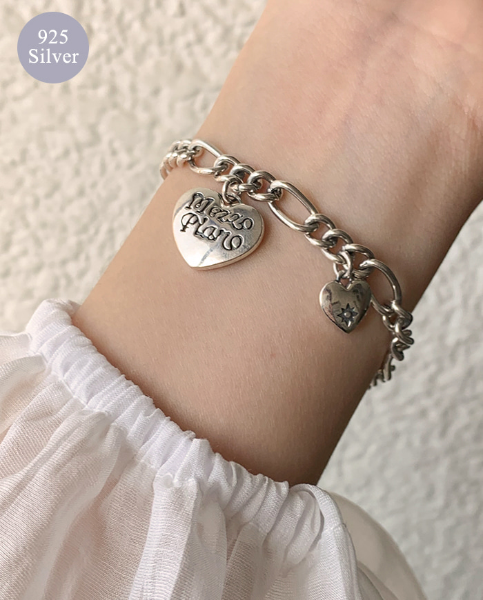 [925 silver] Piano bracelet C 04