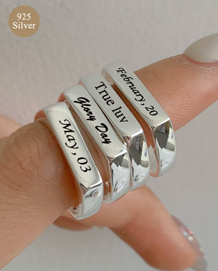 [주문제작] 925 silver, Imprinted ring