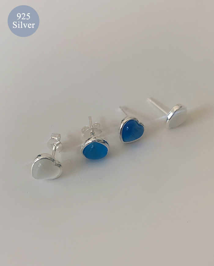 [SALE]Sky heart earrings E 272