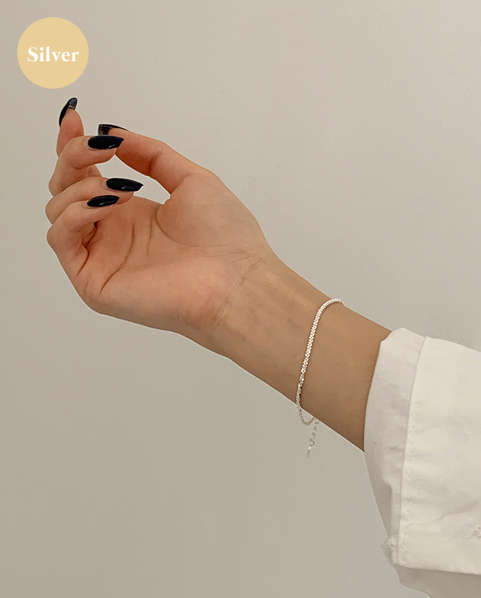 [925 silver] Twinkle bracelet C 06