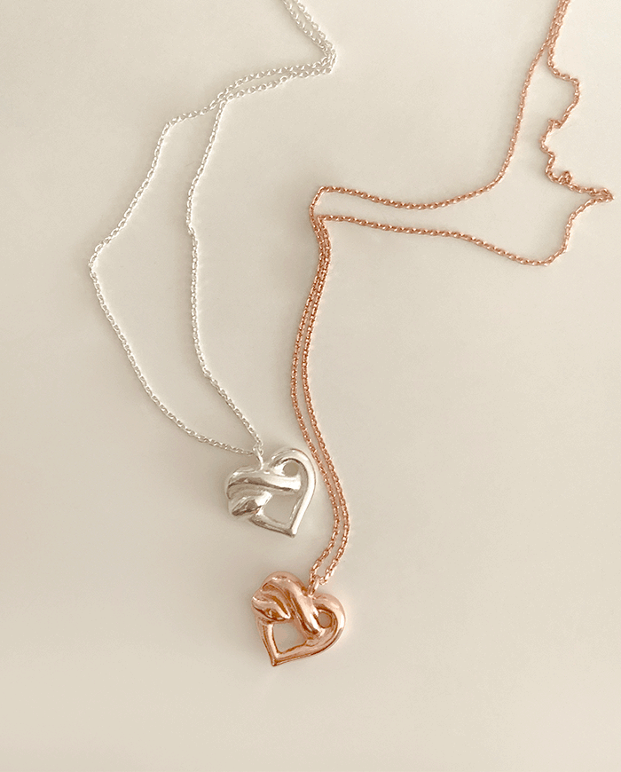 [925 Silver] Pretzel necklace A 36
