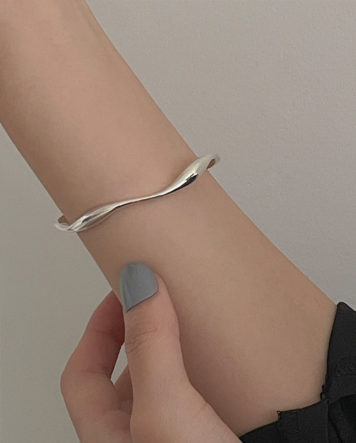 [925 Silver] Unri bangle bracelet C 09