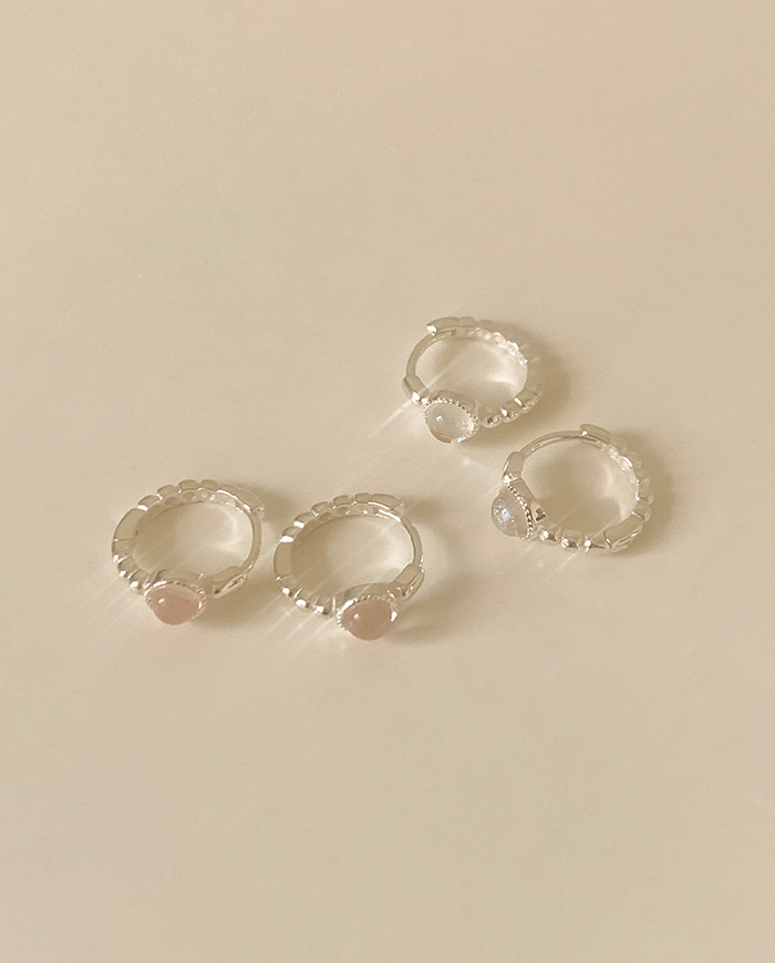 [925 Silver] Sunshine earrings E 10