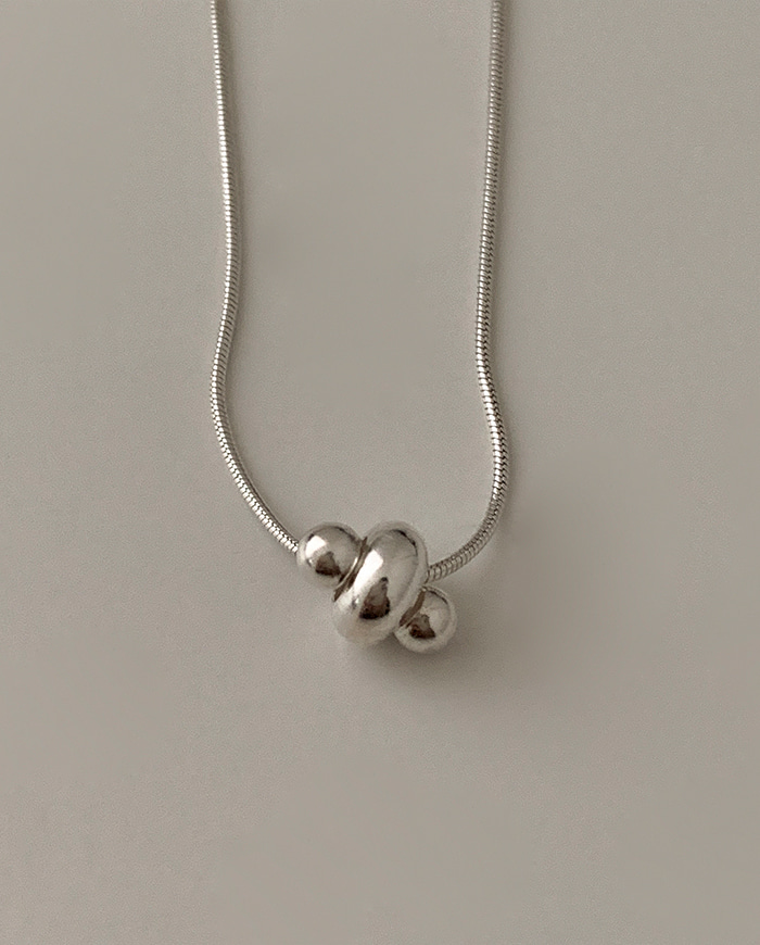 [925 silver] Curled up necklace A 41