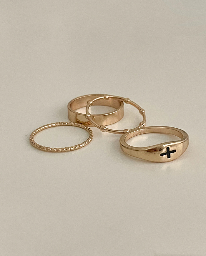 Simple cross ring set R 44
