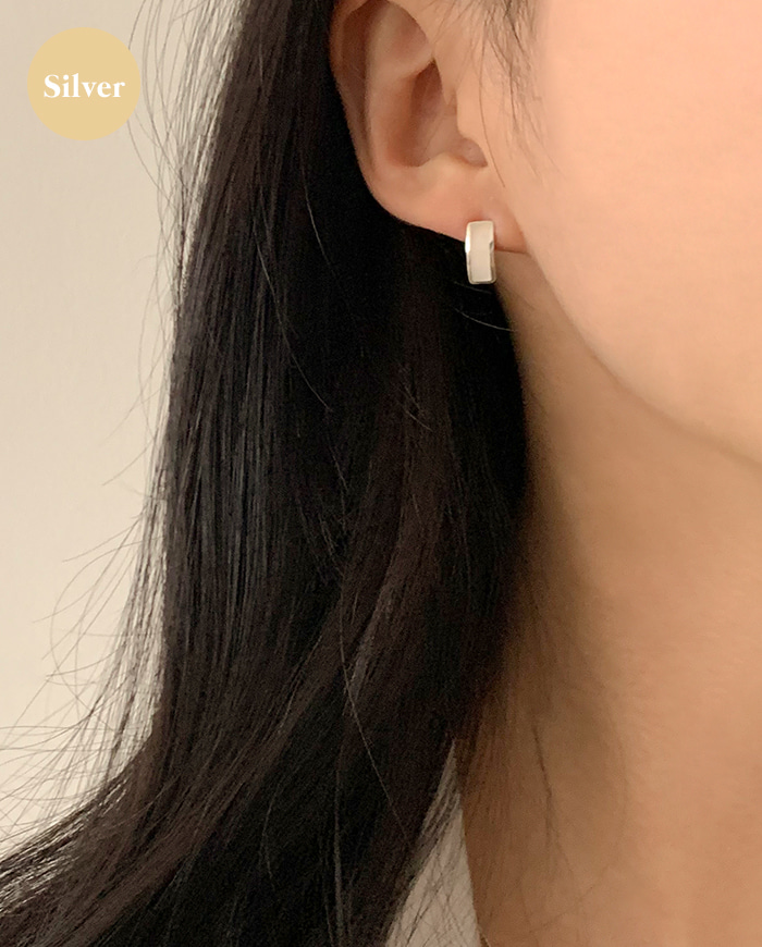 [925 silver] Bao earrings E 175