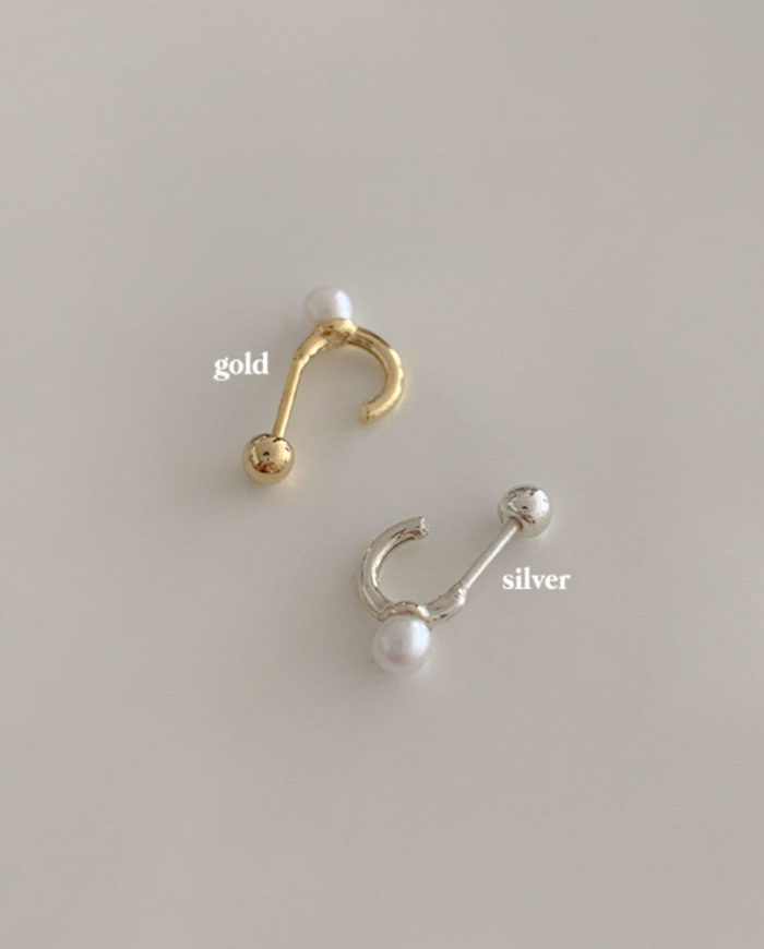 [925 Silver] Mini pearl piercing E 27
