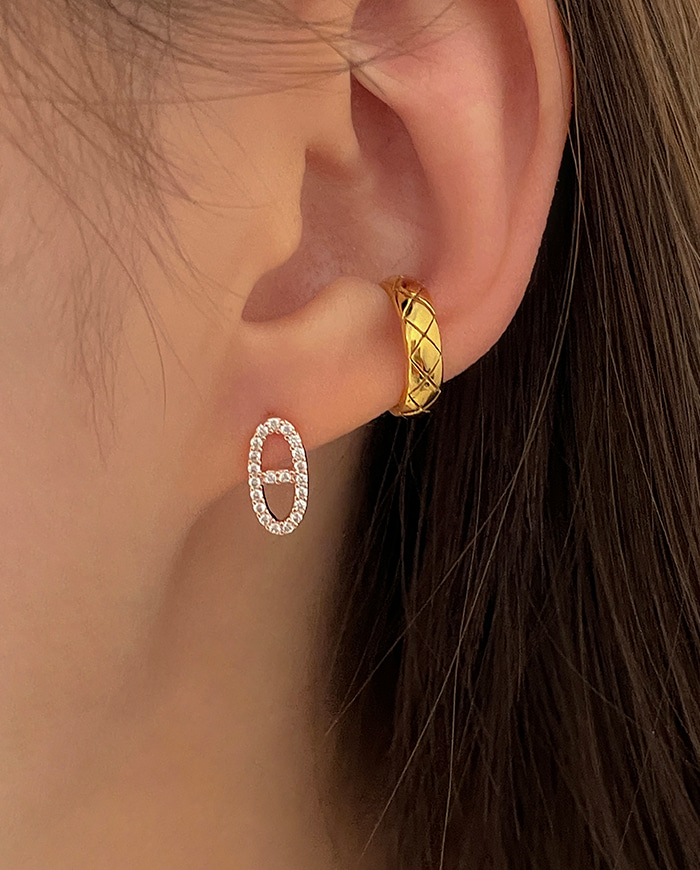 [925 Silver] Brilliant earrings E 162